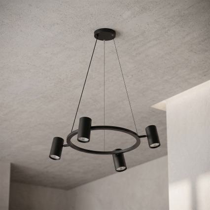 BRILAGI - Suspension LED RGBW dimmable sur câble SELE 4xGU10/6,5W/230V 2700-6500K noir