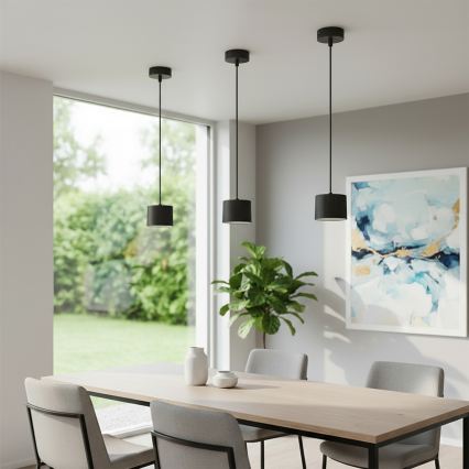 BRILAGI - Suspension LED RGB+CCT dimmable STRIPY 1xGX53/14W/230V pr. 82 mm 2700-6500K Wi-Fi Tuya noir