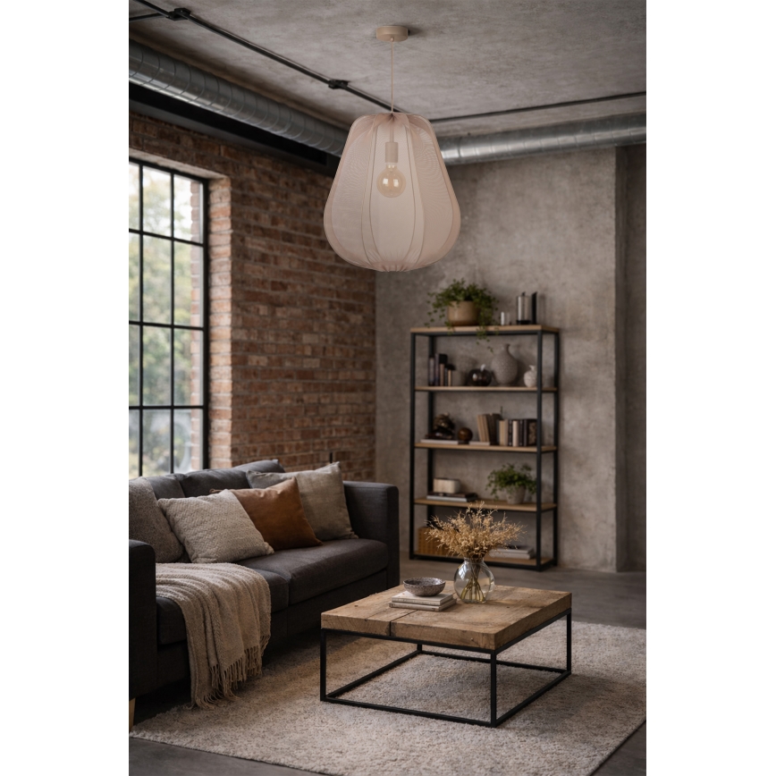 Brilagi - Suspension LED sur câble ARVEN 1xE27/8W/230V Ø 37 cm beige