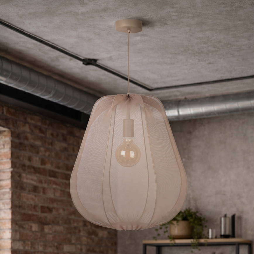 Brilagi - Suspension LED sur câble ARVEN 1xE27/8W/230V Ø 37 cm beige