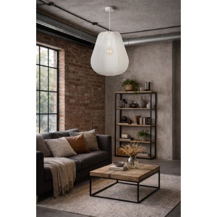 Brilagi - Suspension LED sur câble ARVEN 1xE27/8W/230V Ø 37 cm blanche