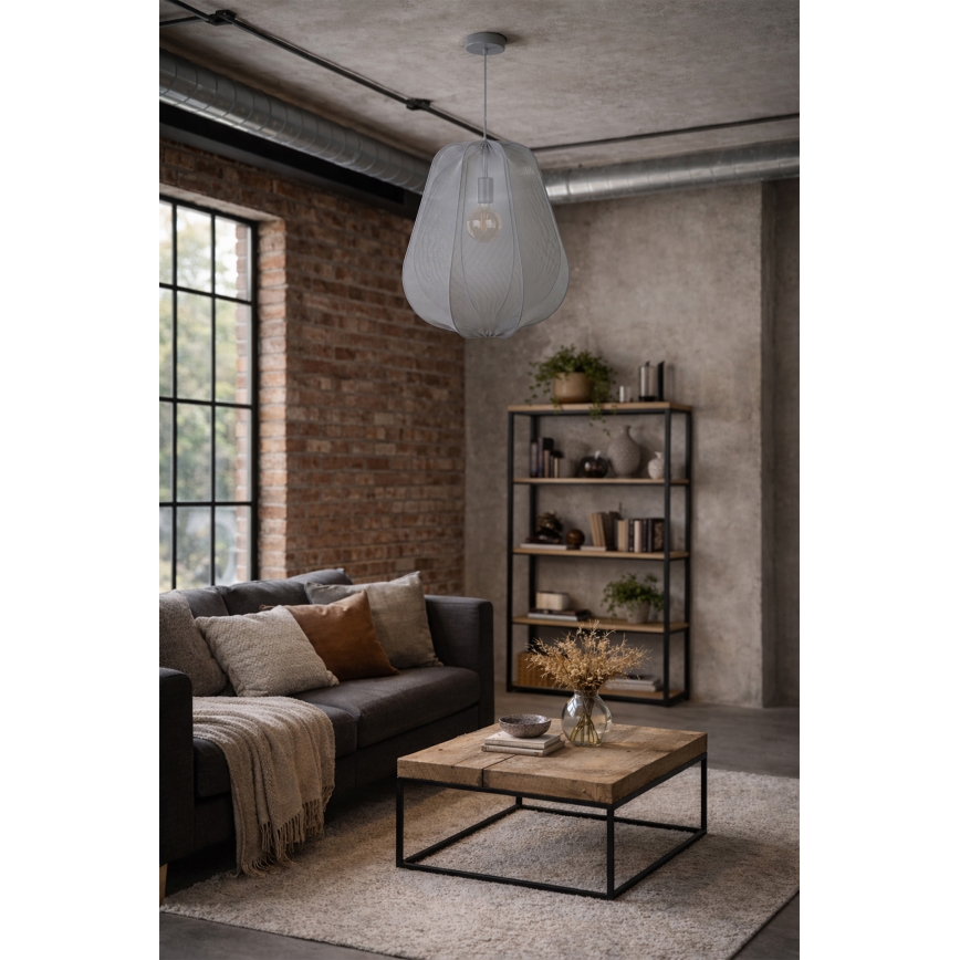 Brilagi - Suspension LED sur câble ARVEN 1xE27/8W/230V Ø 37 cm gris