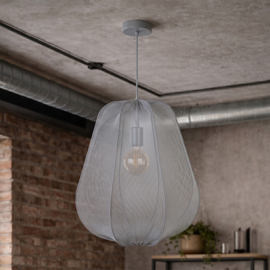 Brilagi - Suspension LED sur câble ARVEN 1xE27/8W/230V Ø 37 cm gris