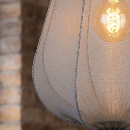 Brilagi - Suspension LED sur câble ARVEN 1xE27/8W/230V Ø 37 cm gris