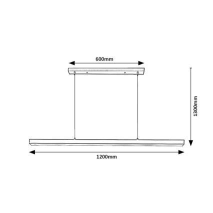 Brilagi - Suspension LED sur câble AXIS LED/30W/230V 120 cm noir