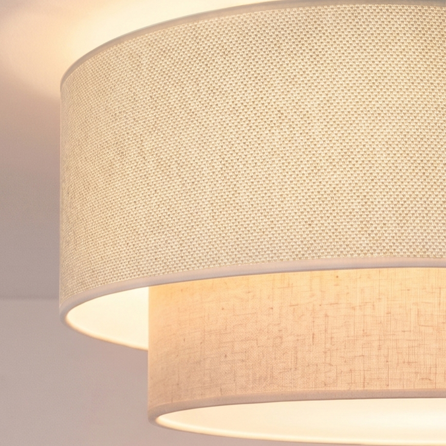 Brilagi - suspension LED sur câble BOHO ECO 1xE27/10W/230V Ø 40 cm crème