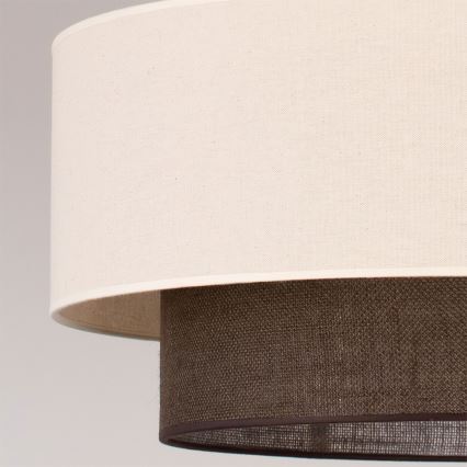 Brilagi - Suspension LED sur câble BOHO STYLE 3xE27/15W/230V Ø 60 cm crème/marron