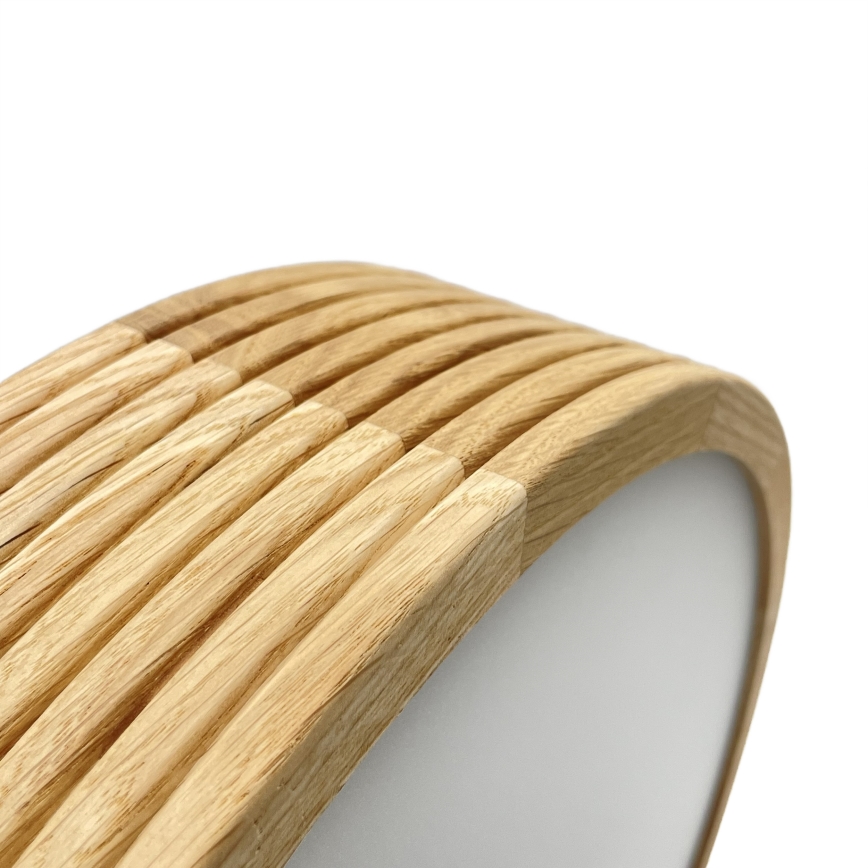 Brilagi - Suspension LED sur câble CARVALHO MODERN 2xE27/60W/230V chêne Ø 37,5 cm