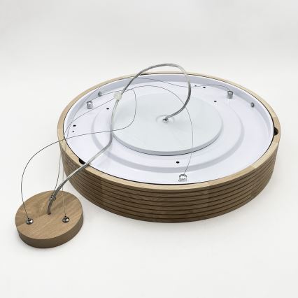 BRILAGI - Suspension LED sur câble CARVALHO MODERN 3xE27/60W/230V chêne Ø 47,5 cm