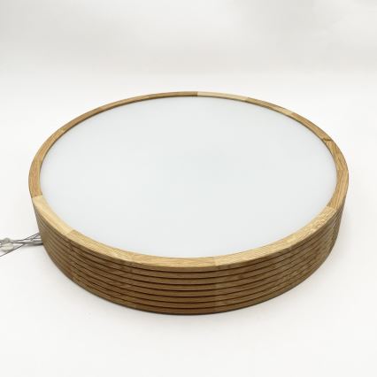 BRILAGI - Suspension LED sur câble CARVALHO MODERN 3xE27/60W/230V chêne Ø 47,5 cm