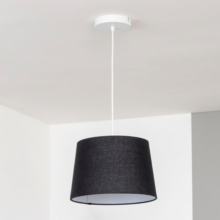 Brilagi - Suspension LED sur câble CERIA 1x E27/40 W/230 V Ø 30 cm noire
