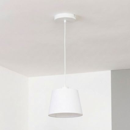 Brilagi - Suspension LED sur câble CERIA 1xE27/40W/230V Ø 20,5 cm blanche