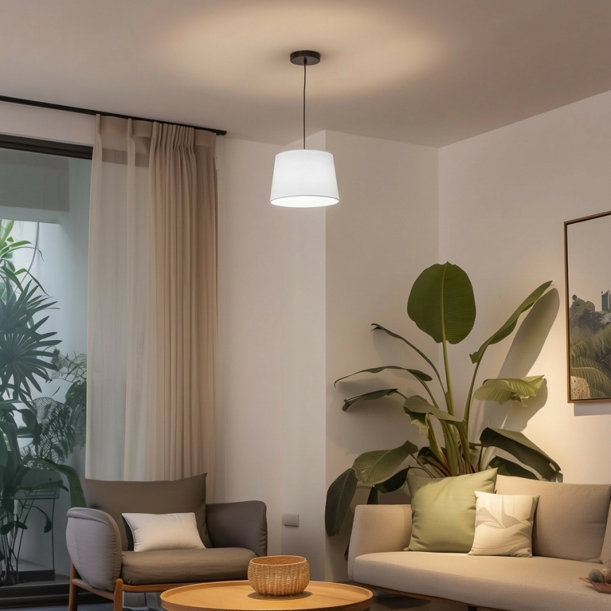 Brilagi - Suspension LED sur câble CERIA 1xE27/40W/230V Ø 30 cm blanche