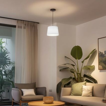 Brilagi - Suspension LED sur câble CERIA 1xE27/40W/230V Ø 30 cm blanche