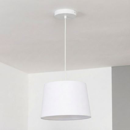 Brilagi - Suspension LED sur câble CERIA 1xE27/40W/230V Ø 30 cm blanche