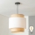 Brilagi - Suspension LED sur câble CERIA 1xE27/40W/230V Ø 30 cm noir/beige/blanc