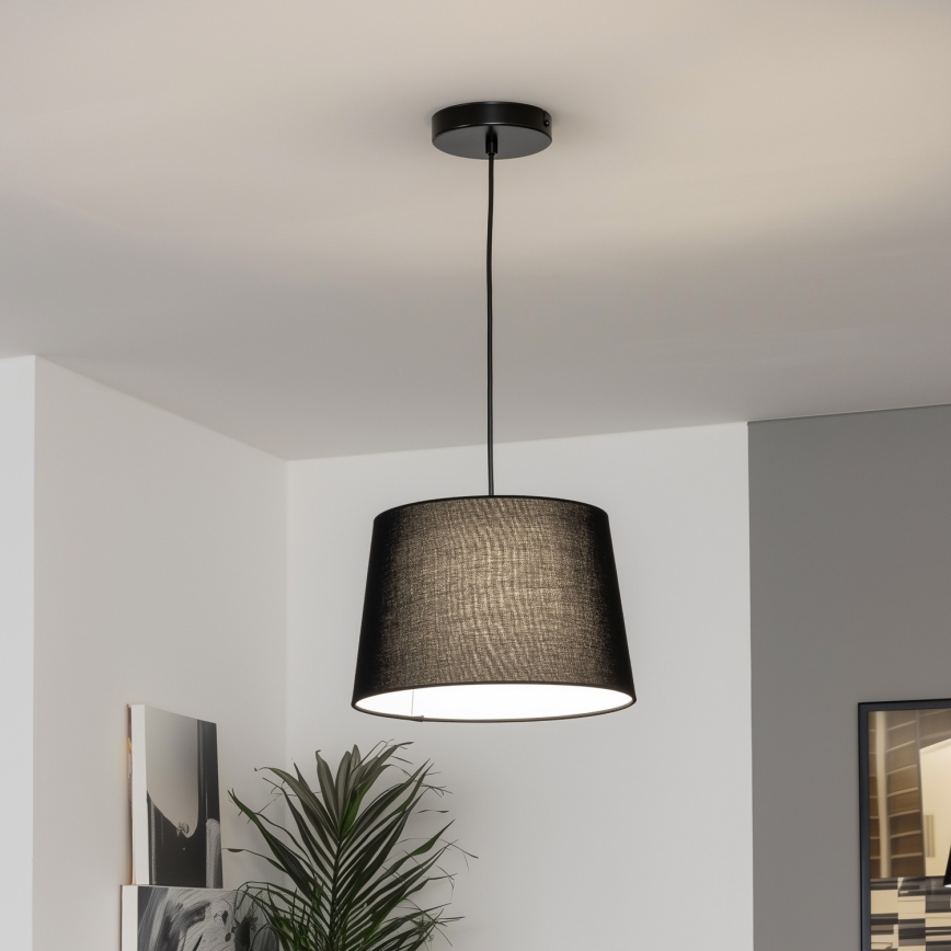 Brilagi - Suspension LED sur câble CERIA 1xE27/40W/230V Ø 30 cm noir
