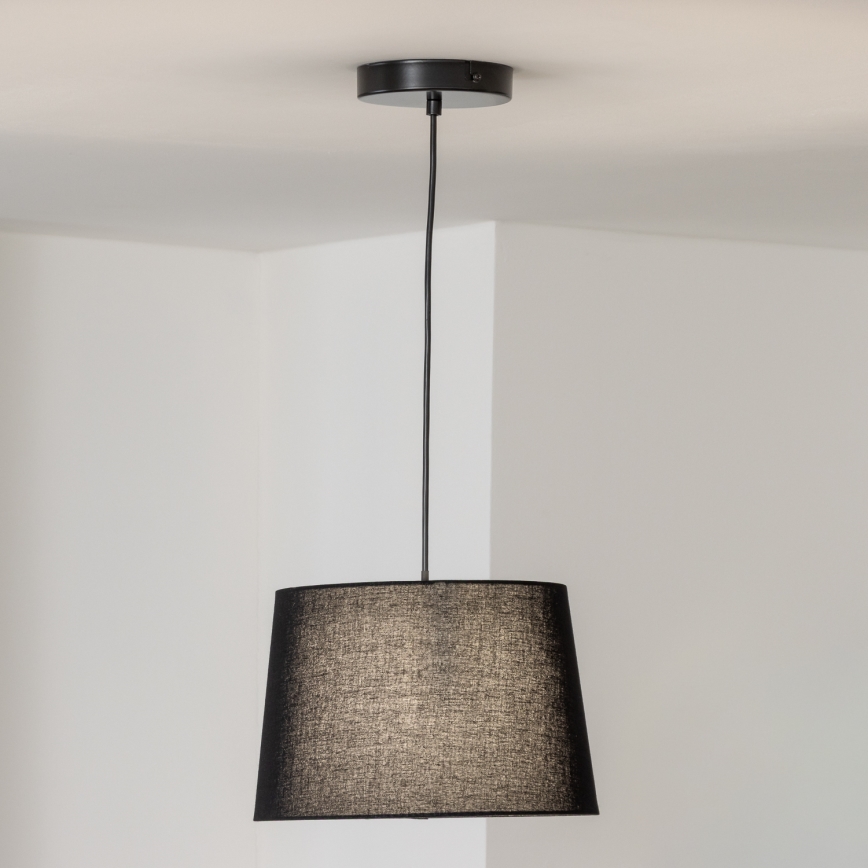 Brilagi - Suspension LED sur câble CERIA 1xE27/40W/230V Ø 30 cm noir
