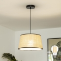 Brilagi - Suspension LED sur câble CERIA 1xE27/40W/230V Ø 35 cm beige