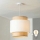 Brilagi - Suspension LED sur câble CERIA 1xE27/40W/230V Ø 40 cm beige/blanc