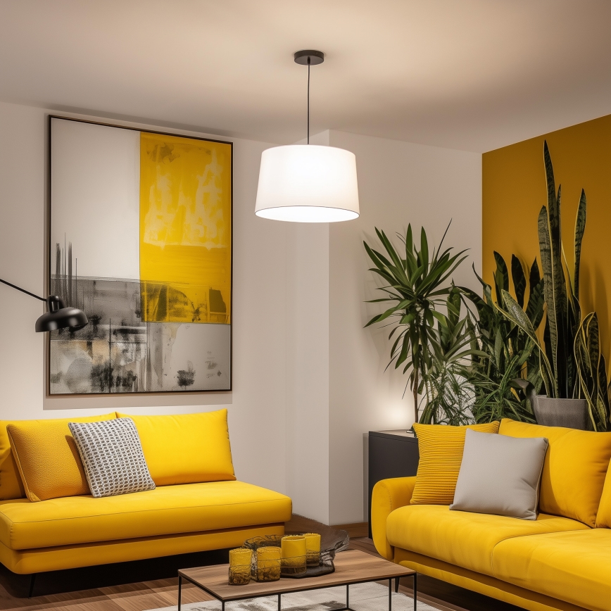 Brilagi - Suspension LED sur câble CERIA 1xE27/40W/230V Ø 45 cm blanche