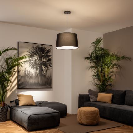 Brilagi - Suspension LED sur câble CERIA 1xE27/40W/230V Ø 45 cm noire