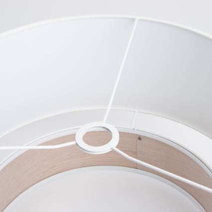 Brilagi - Suspension LED sur câble CERIA 1xE27/40W/230V Ø 50 cm blanche/beige