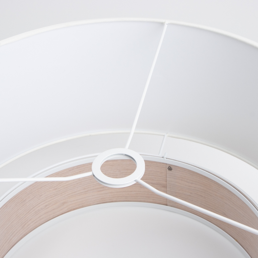 Brilagi - Suspension LED sur câble CERIA 1xE27/40W/230V Ø 50 cm blanche/beige