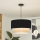 Brilagi - Suspension LED sur câble CERIA 1xE27/40W/230V Ø 50 cm noir/beige