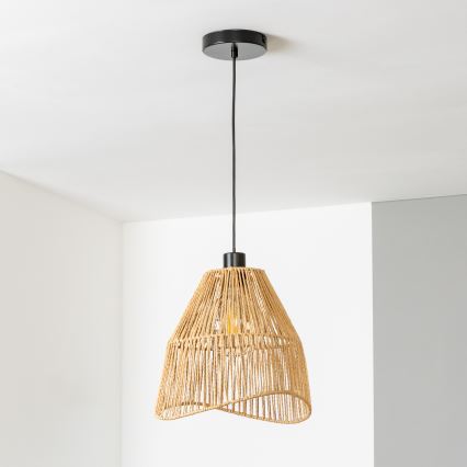 Brilagi - Suspension LED sur câble CERIA BOHO 1xE27/40W/230V Ø 30 cm marron