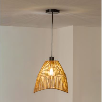 Brilagi - Suspension LED sur câble CERIA BOHO 1xE27/40W/230V Ø 30 cm marron