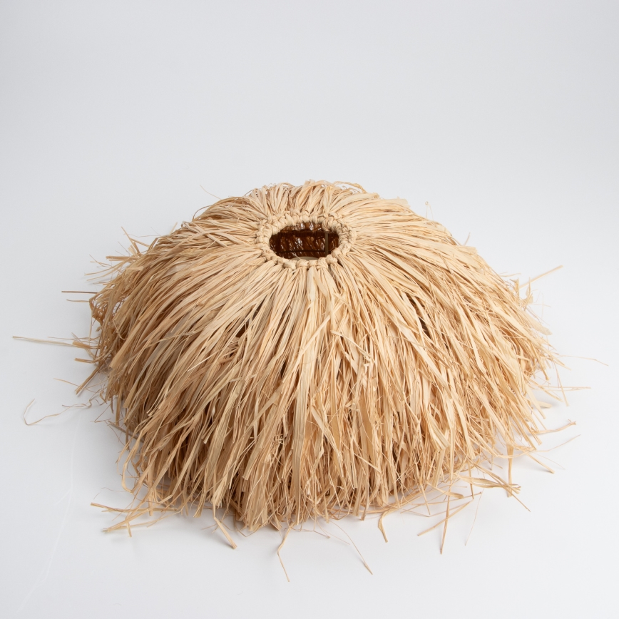 Brilagi - Suspension LED sur câble CERIA BOHO 1xE27/40W/230V Ø 40 cm raffia