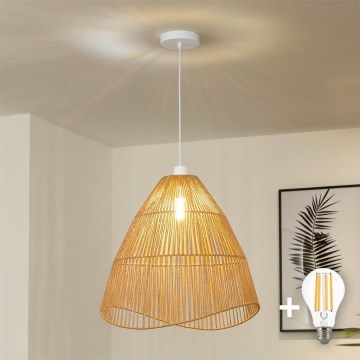 Brilagi - Suspension LED sur câble CERIA BOHO 1xE27/40W/230V Ø 50 cm brun
