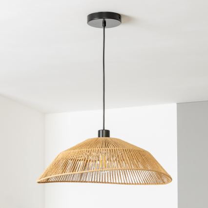 Brilagi - Suspension LED sur câble CERIA BOHO 1xE27/40W/230V Ø 50 cm marron