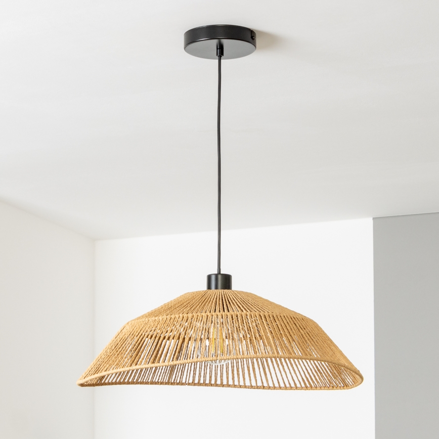 Brilagi - Suspension LED sur câble CERIA BOHO 1xE27/40W/230V Ø 50 cm marron