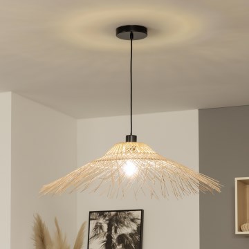 Brilagi - Suspension LED sur câble CERIA BOHO 1xE27/40W/230V Ø 70 cm bambou