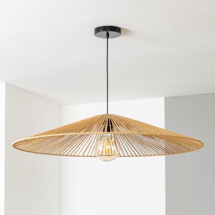 Brilagi - Suspension LED sur câble CERIA BOHO 1xE27/40W/230V Ø 90 cm marron