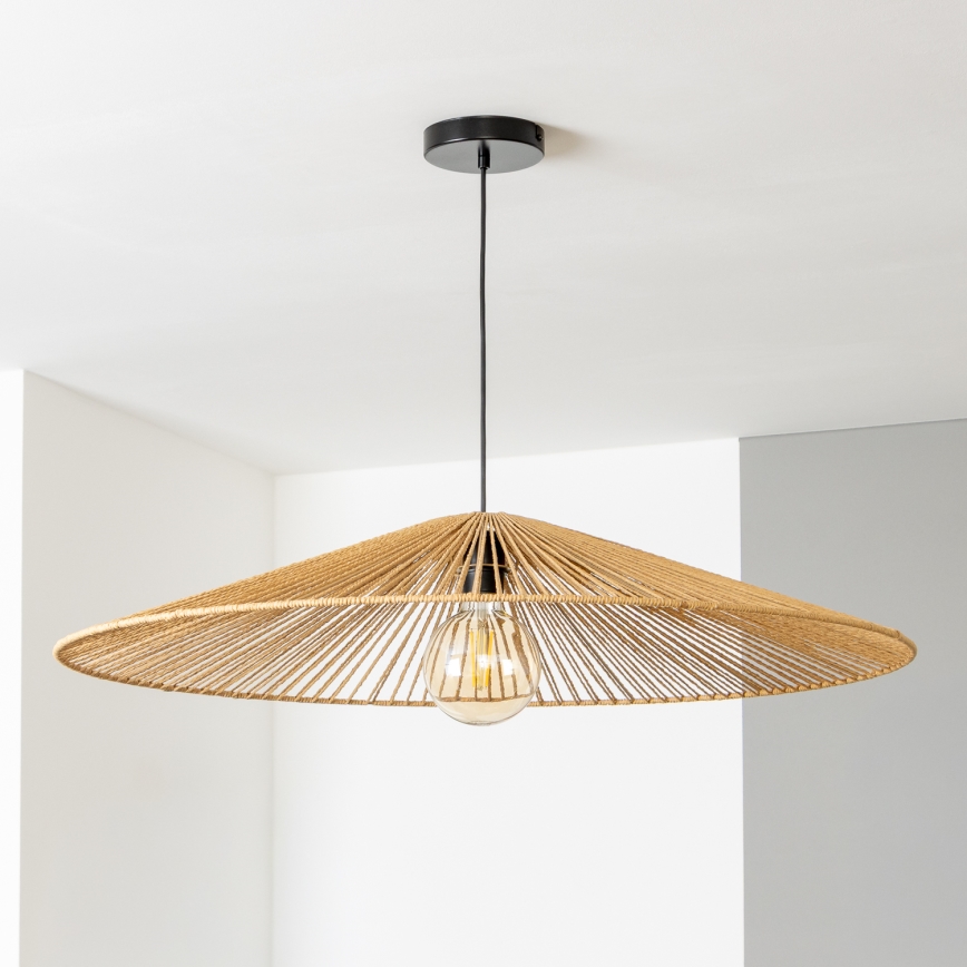 Brilagi - Suspension LED sur câble CERIA BOHO 1xE27/40W/230V Ø 90 cm marron