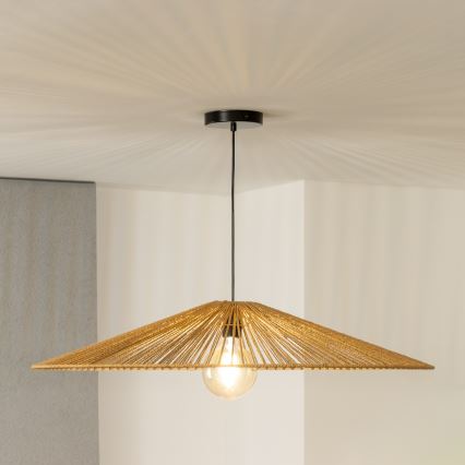 Brilagi - Suspension LED sur câble CERIA BOHO 1xE27/40W/230V Ø 90 cm marron