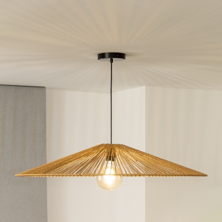 Brilagi - Suspension LED sur câble CERIA BOHO 1xE27/40W/230V Ø 90 cm marron
