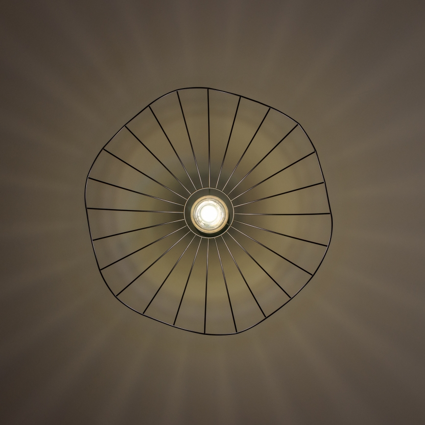 Brilagi - Suspension LED sur câble CERIA WIRE 1x E27 / 40 W / 230 V Ø 60 cm noire