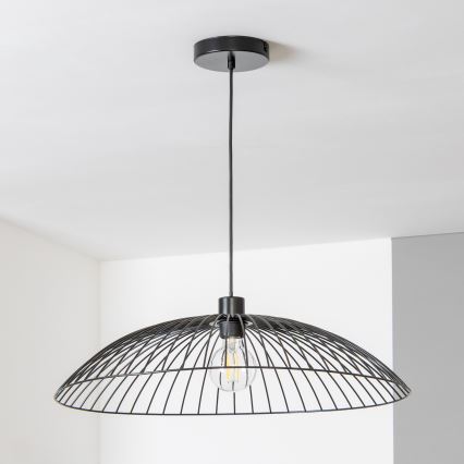 Brilagi - Suspension LED sur câble CERIA WIRE 1xE27/40W/230V diam. 60 cm noire
