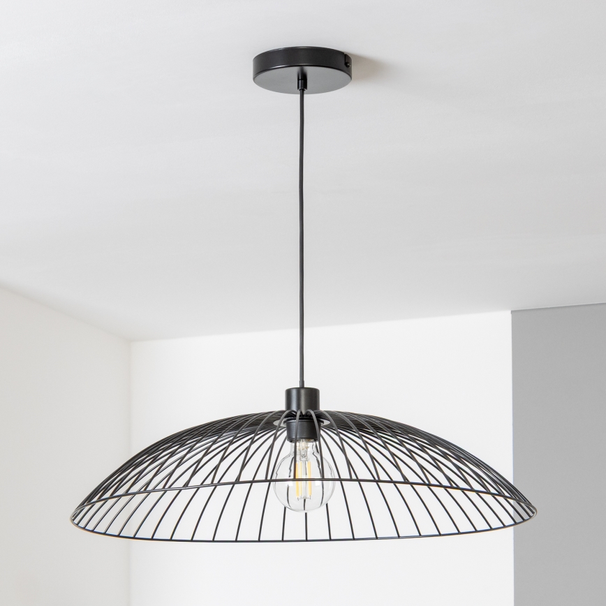 Brilagi - Suspension LED sur câble CERIA WIRE 1xE27/40W/230V diam. 60 cm noire