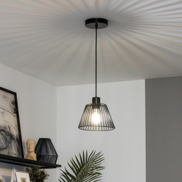 Brilagi - Suspension LED sur câble CERIA WIRE 1xE27/40W/230V Ø 21 cm noir