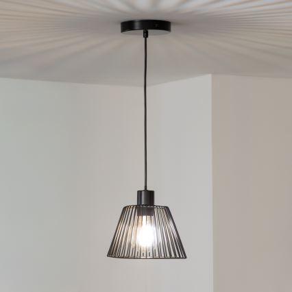 Brilagi - Suspension LED sur câble CERIA WIRE 1xE27/40W/230V Ø 21 cm noir