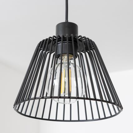 Brilagi - Suspension LED sur câble CERIA WIRE 1xE27/40W/230V Ø 21 cm noir