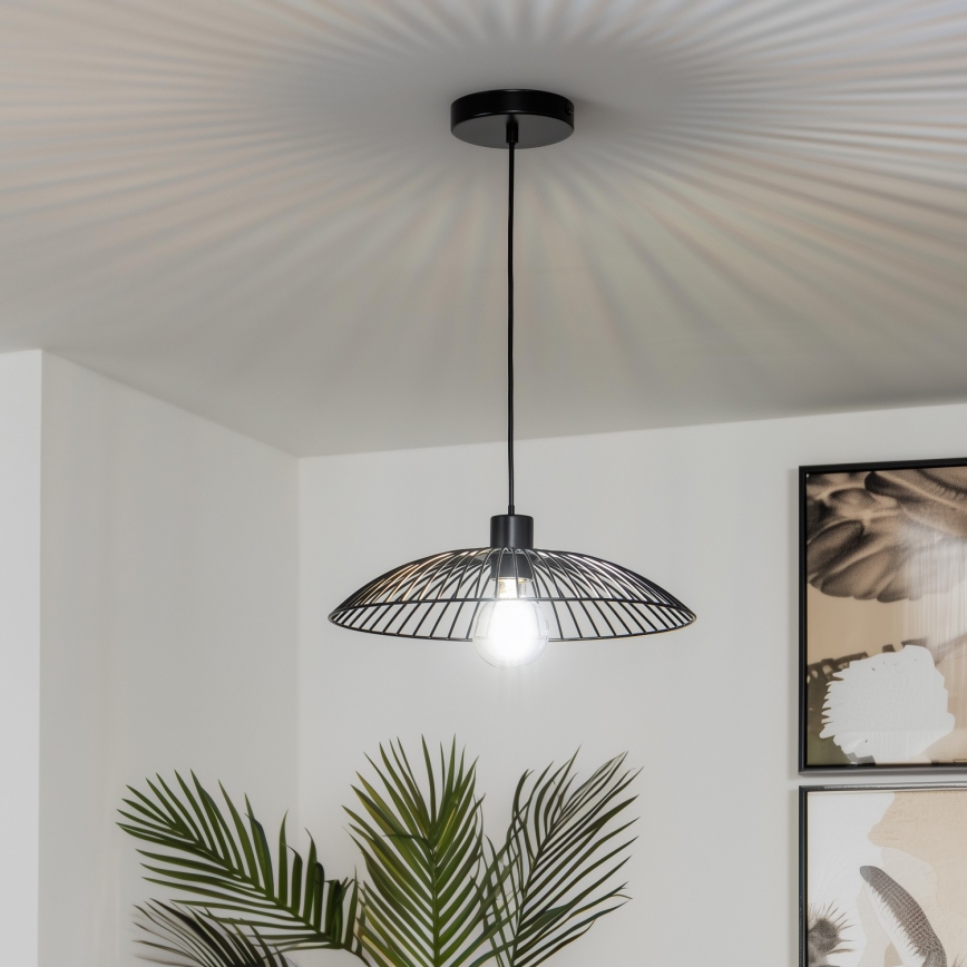 Brilagi - Suspension LED sur câble CERIA WIRE 1xE27/40W/230V Ø 26 cm noir