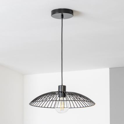 Brilagi - Suspension LED sur câble CERIA WIRE 1xE27/40W/230V Ø 26 cm noir
