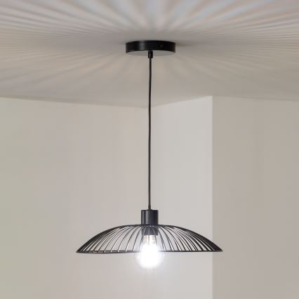 Brilagi - Suspension LED sur câble CERIA WIRE 1xE27/40W/230V Ø 26 cm noir