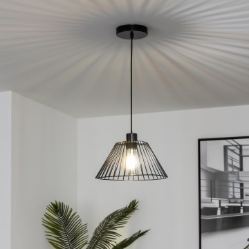 Brilagi - Suspension LED sur câble CERIA WIRE 1xE27/40W/230V Ø 30 cm noire